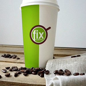 Наше портфолио - Логотип и фирменный стиль для "Cafe FIX"