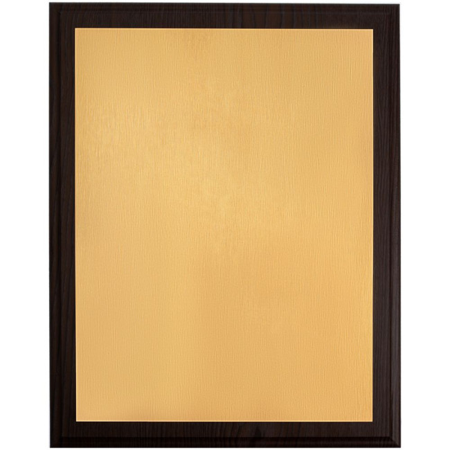 Плакетка Plaque XL, венге с золотистой пластиной Плакетка Plaque XL, венге с золотистой пластиной