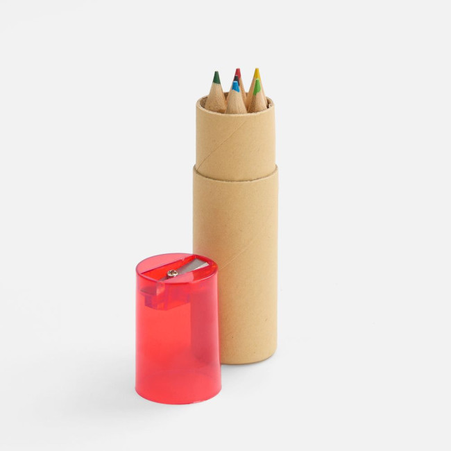 Набор карандашей Pencilvania Office с точилкой, красный Набор карандашей Pencilvania Office с точилкой, красный