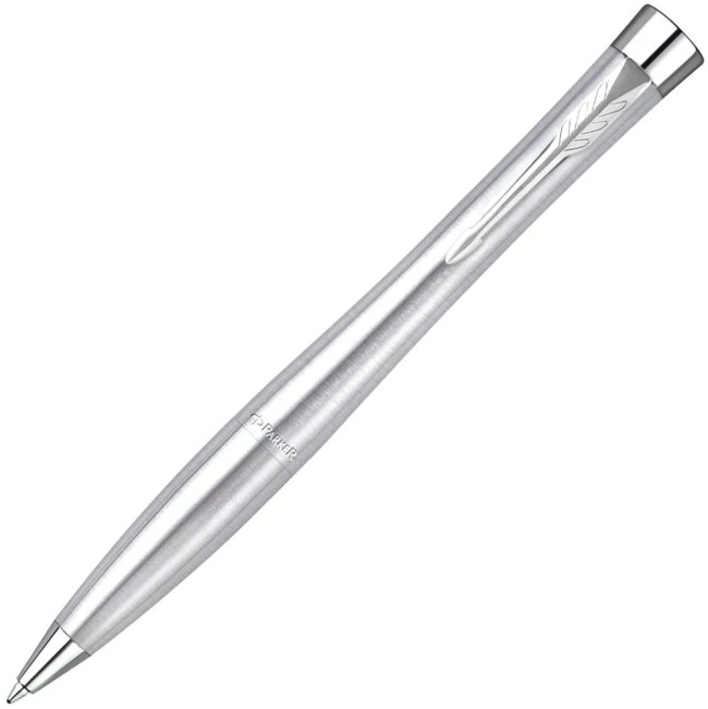 Ручка шариковая Parker Urban Twist Metro Metallic CT, серебристая Ручка шариковая Parker Urban Twist Metro Metallic CT, серебристая