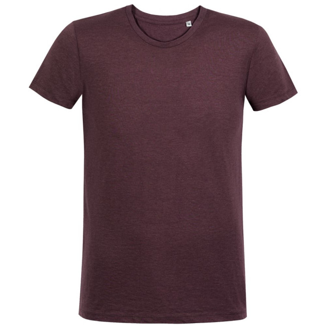 Футболка мужская Regent Fit 150, бордовый меланж Футболка мужская Regent Fit 150, бордовый меланж