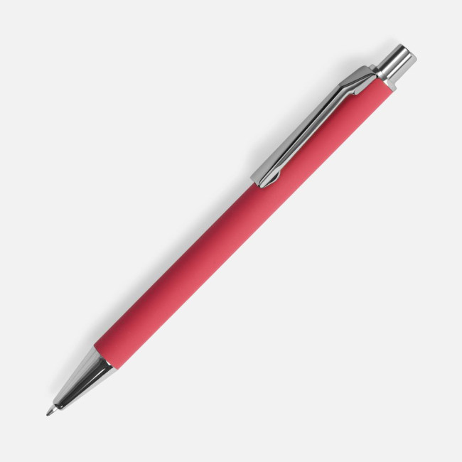 Ручка шариковая Lobby Soft Touch Chrome, красная Ручка шариковая Lobby Soft Touch Chrome, красная