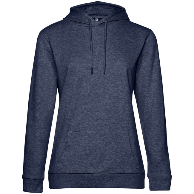 Толстовка с капюшоном женская Hoodie, синий меланж Толстовка с капюшоном женская Hoodie, синий меланж
