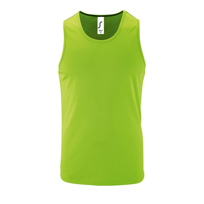 Майка мужская Sporty TT Men, зеленый неон Майка мужская Sporty TT Men, зеленый неон