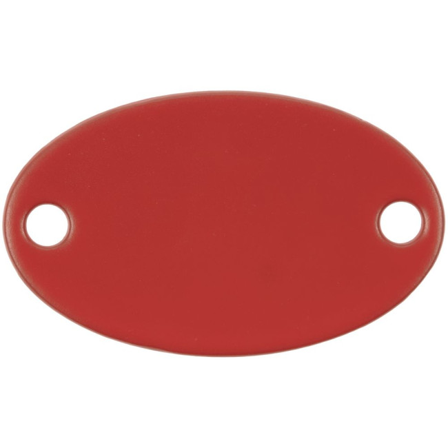 Шильдик металлический Alfa Oval, красный Шильдик металлический Alfa Oval, красный
