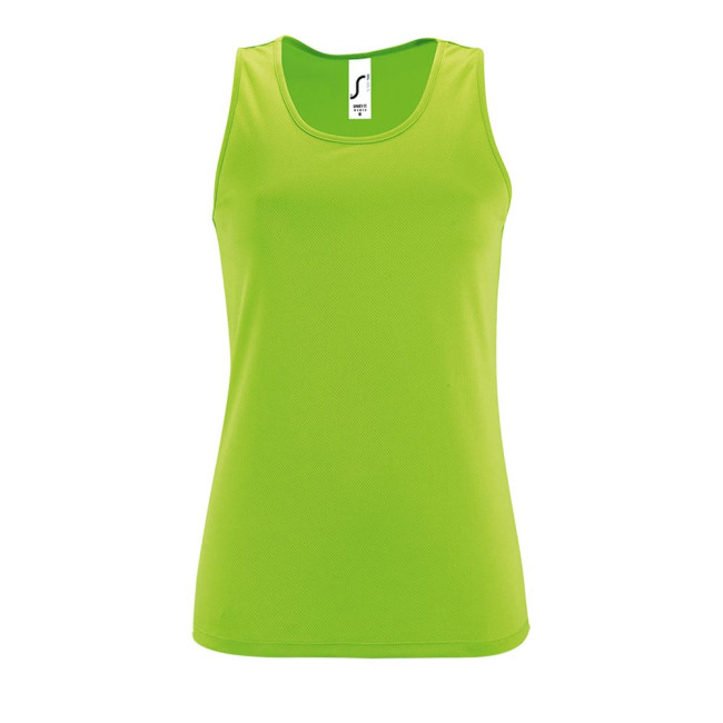 Майка женская Sporty TT Women, зеленый неон Майка женская Sporty TT Women, зеленый неон