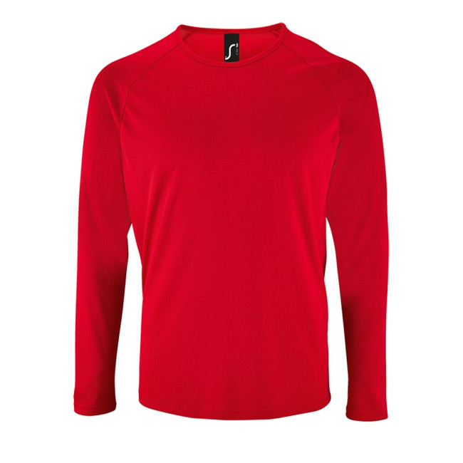 Футболка с длинным рукавом Sporty LSL Men, красная Футболка с длинным рукавом Sporty LSL Men, красная