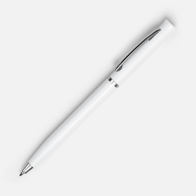 Ручка шариковая Euro Chrome, белая Ручка шариковая Euro Chrome, белая