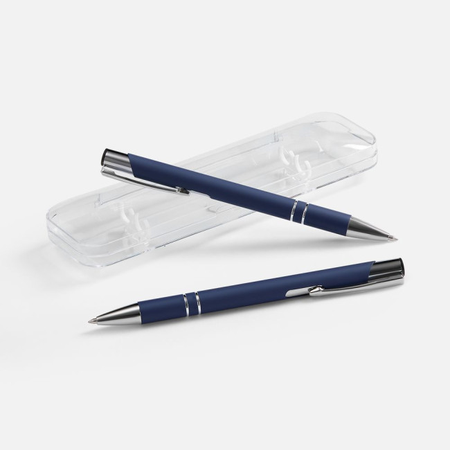Набор из 2 ручек Keskus Soft Touch, синий Набор из 2 ручек Keskus Soft Touch, синий