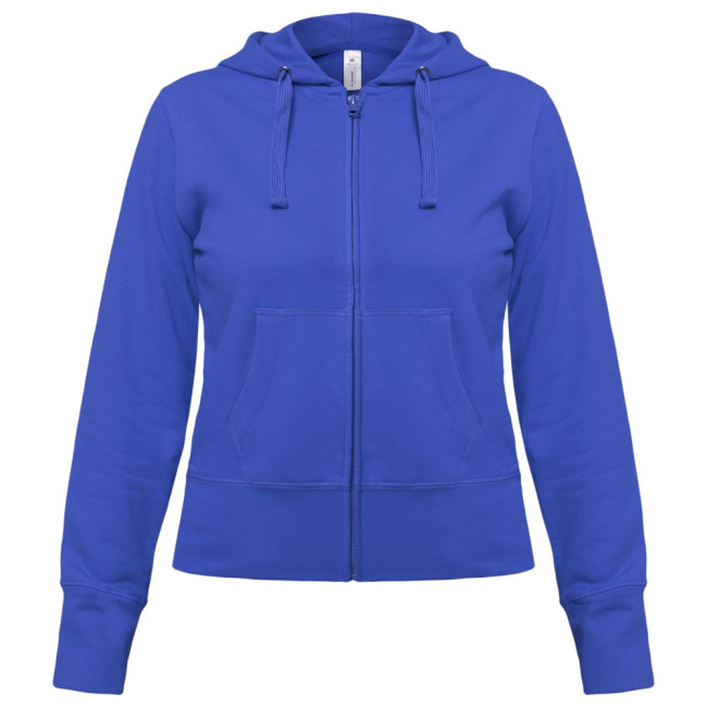 Толстовка женская Hooded Full Zip ярко-синяя Толстовка женская Hooded Full Zip ярко-синяя