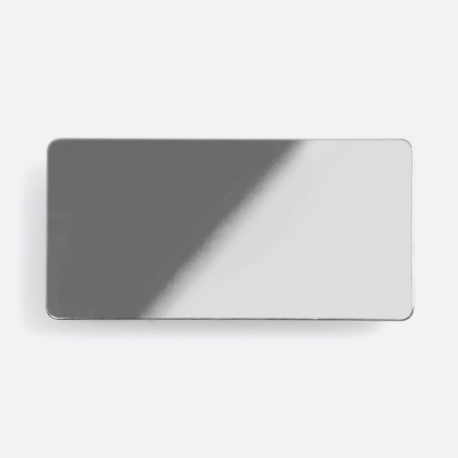 Значок Magnet Matto, серебристый глянцевый Значок Magnet Matto, серебристый глянцевый