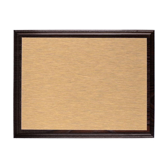 Плакетка Plaque, малая, венге с золотистой пластиной Плакетка Plaque, малая, венге с золотистой пластиной