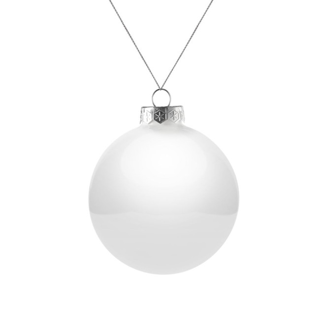 Оформительский шар Finery, 8 см, глянцевый белый Оформительский шар Finery, 8 см, глянцевый белый