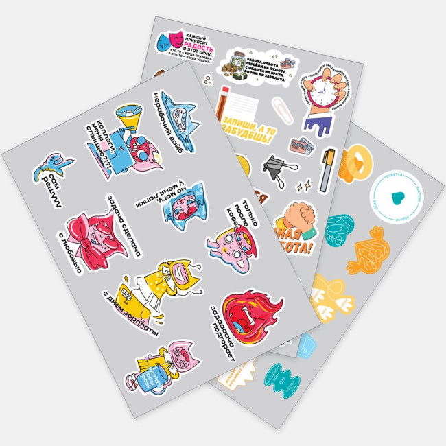 Наклейки бумажные Sticker Pack на заказ, L Наклейки бумажные Sticker Pack на заказ, L