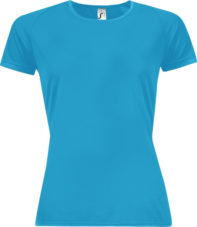 Футболка женская Sporty Women 140, бирюзовая Футболка женская Sporty Women 140, бирюзовая
