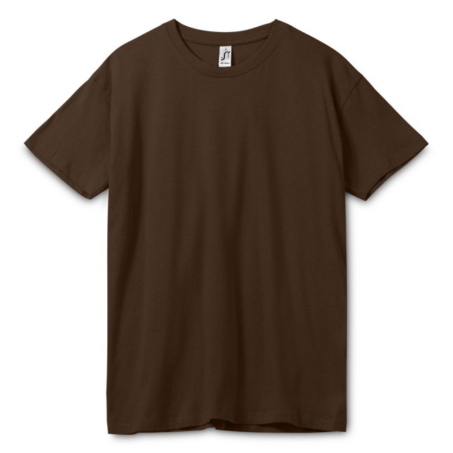 Футболка унисекс Regent 150, темно-коричневая (шоколад) Футболка унисекс Regent 150, темно-коричневая (шоколад)