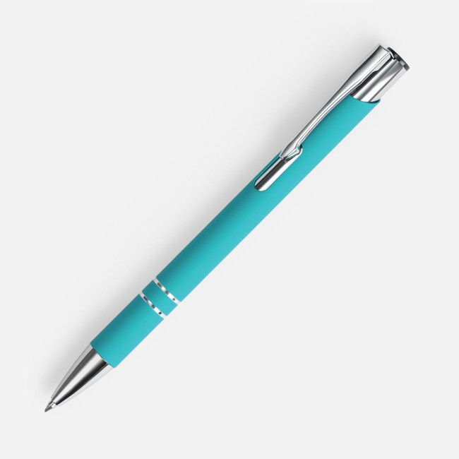Ручка шариковая Keskus Soft Touch, бирюзовая Ручка шариковая Keskus Soft Touch, бирюзовая