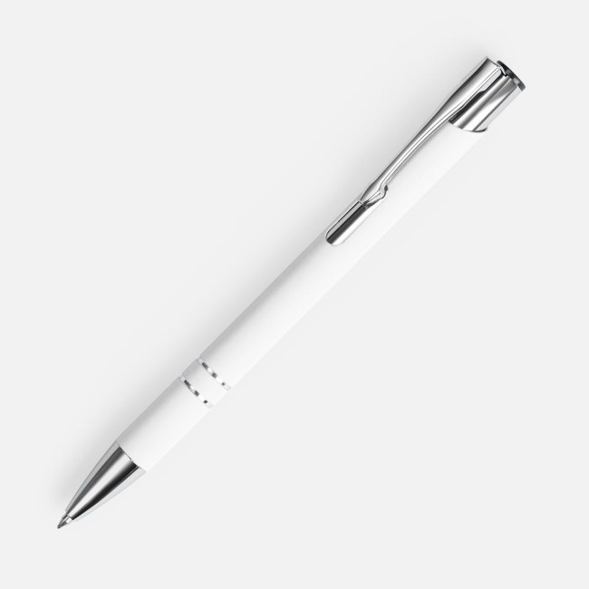Ручка шариковая Keskus Soft Touch, белая Ручка шариковая Keskus Soft Touch, белая