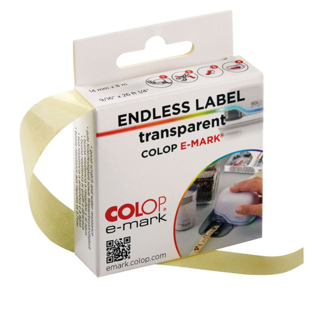 Клейкая лента для принтера Colop e-mark, прозрачная Клейкая лента для принтера Colop e-mark, прозрачная