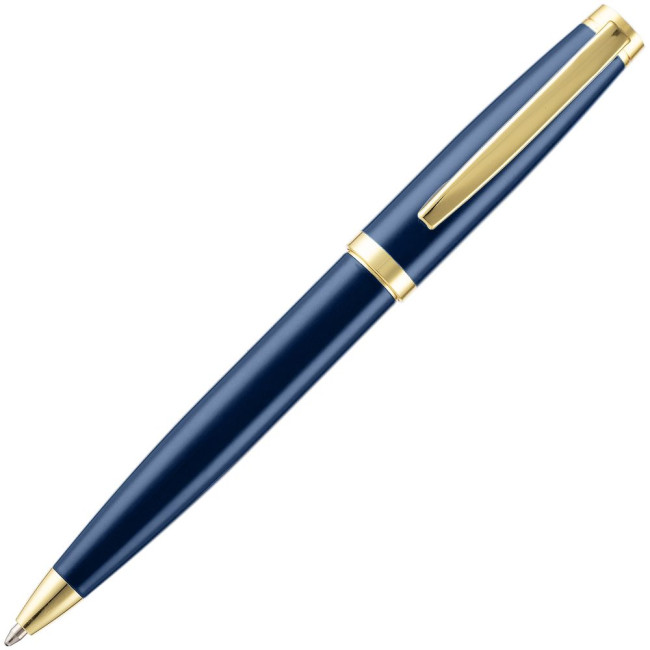 Ручка шариковая Letra Gold, глянцевая, темно-синяя Ручка шариковая Letra Gold, глянцевая, темно-синяя