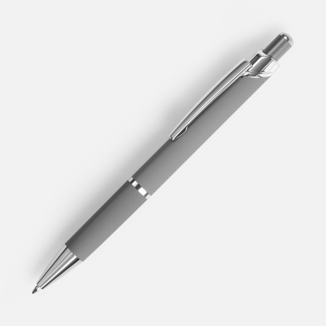 Ручка шариковая Chromos Soft Touch, серая Ручка шариковая Chromos Soft Touch, серая