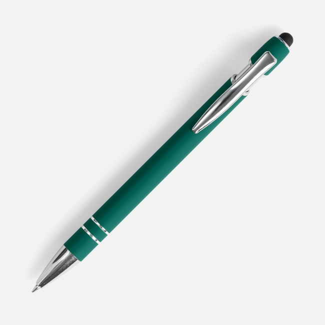 Ручка шариковая Pointer Soft Touch со стилусом, зеленая Ручка шариковая Pointer Soft Touch со стилусом, зеленая